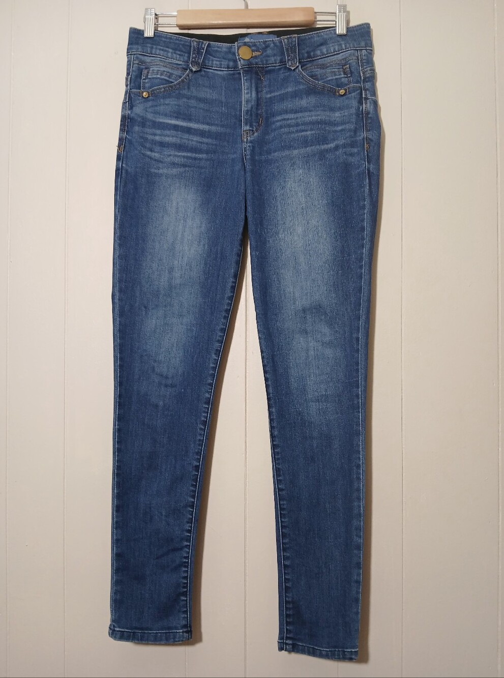 Democracy "Ab Solution Jeans Skinny Blue Wash Stretch Denim Work Casual Weekend